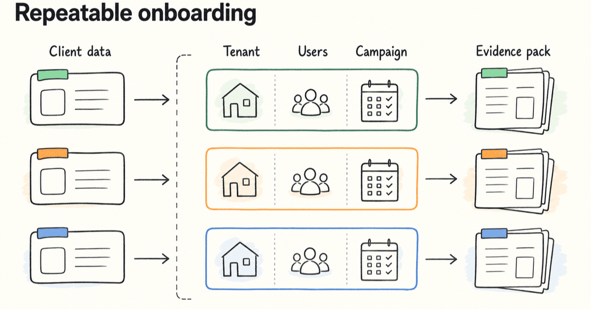 How to onboard clients to a multi-tenant SAT platform