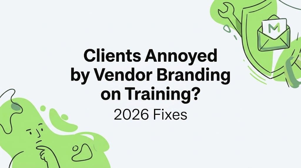 Clients Annoyed by Vendor Branding on Training? 2026 Fixes