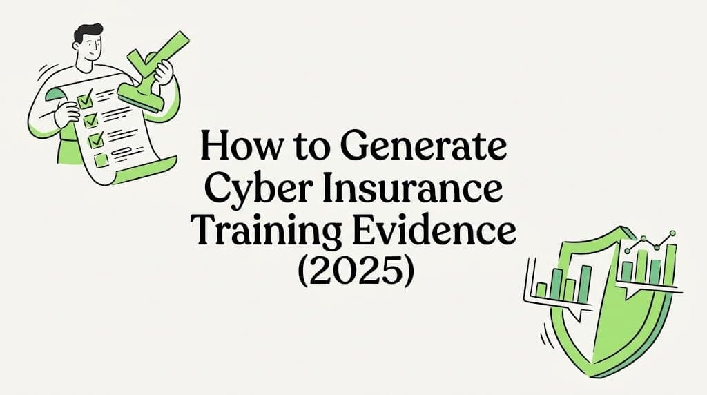 How to Generate Cyber Insurance Training Evidence (2026)